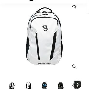 NWT gecko brand white Olympian backpack
